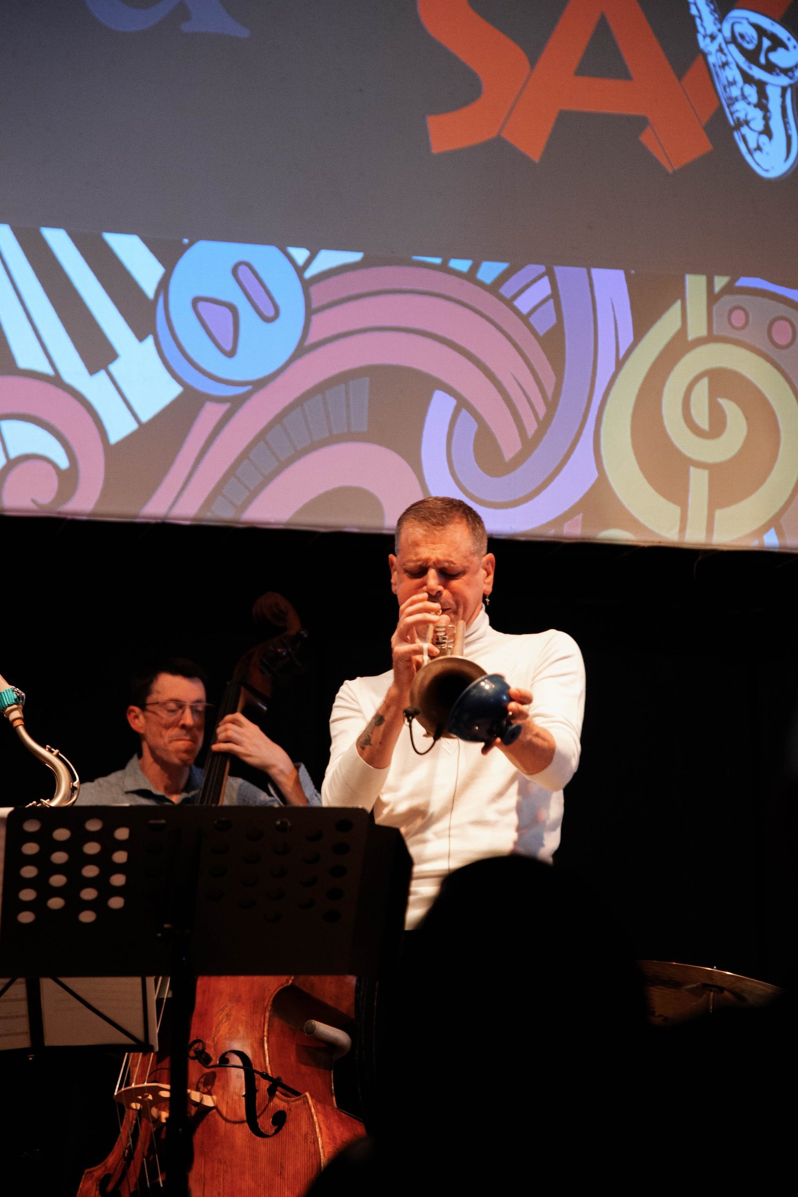 Serata Jazz con Fabrizio Bosso - Momento dell'evento Serata Jazz con Fabrizio Bosso all'Osteria Passatelli - Foto 43